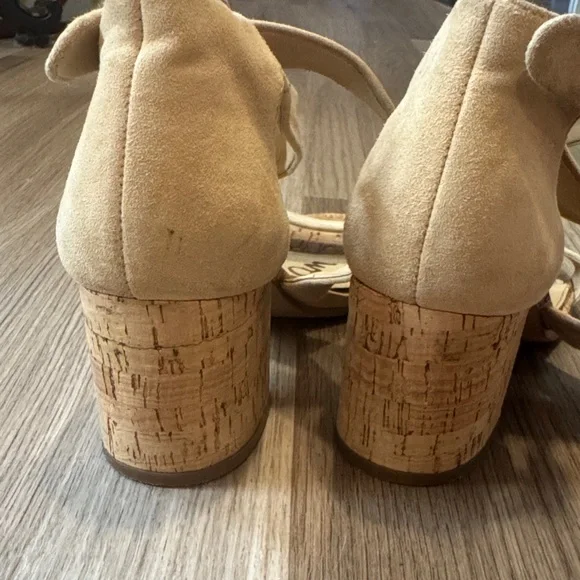 Sam Edelman Tan Crisscross Block Heels 🔥 - Picture 3 of 9